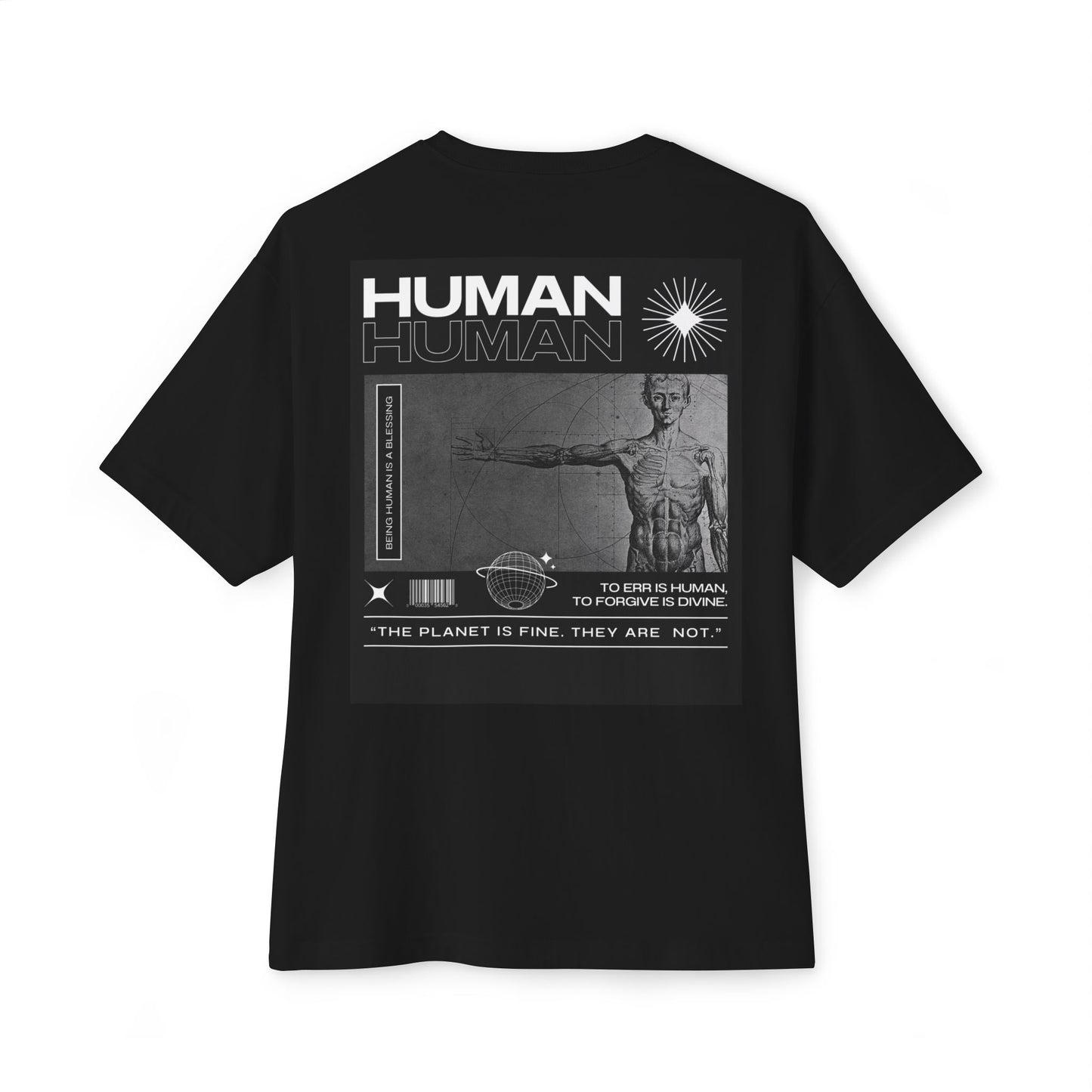 Unisex Oversized Boxy Tee / RÊVE & HUMAN Graphic