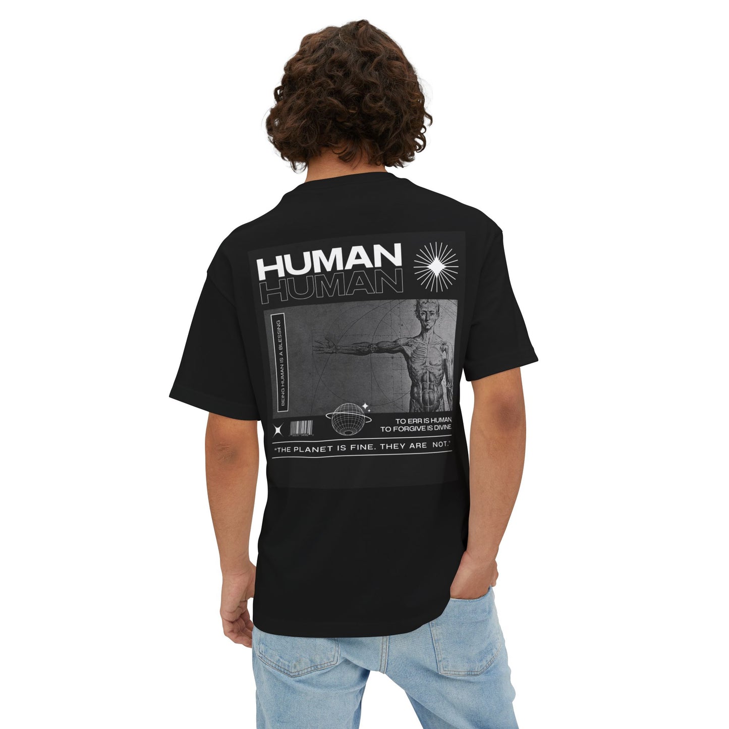 Unisex Oversized Boxy Tee / RÊVE & HUMAN Graphic