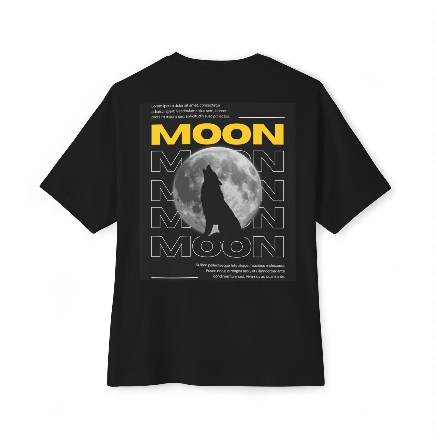 Unisex Oversized Boxy Tee / RÊVE & MOON Graphic T-Shirt